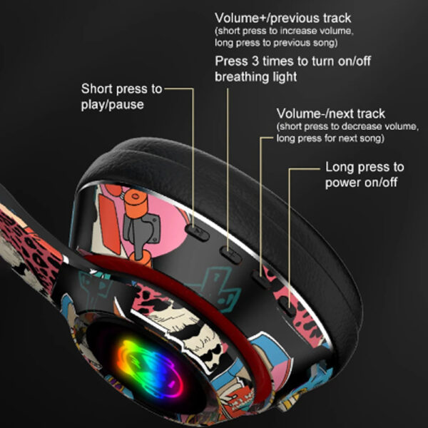 Cascos Bluetooth R9 Blancos - Imagen 5
