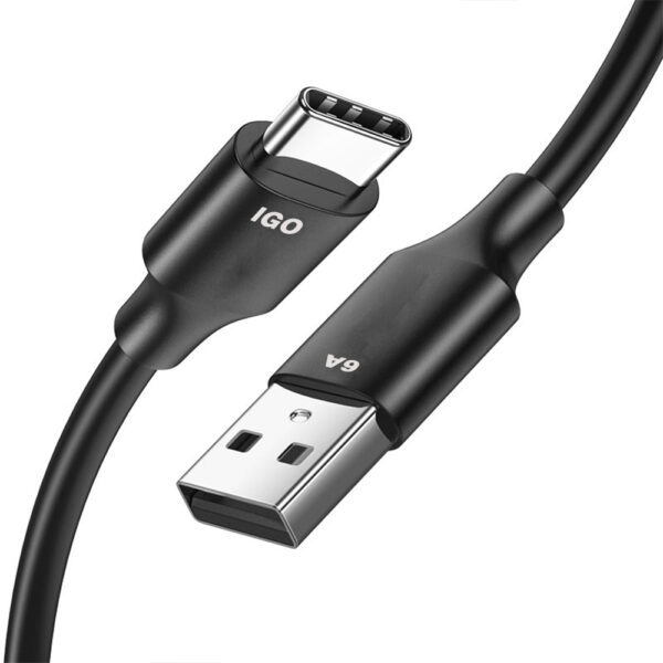 BLANCO NEGRO Cable Type C 1.2M 6A Igo