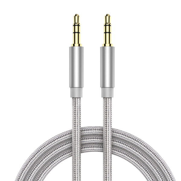 Cable Jack a Jack Tela Plateado 2