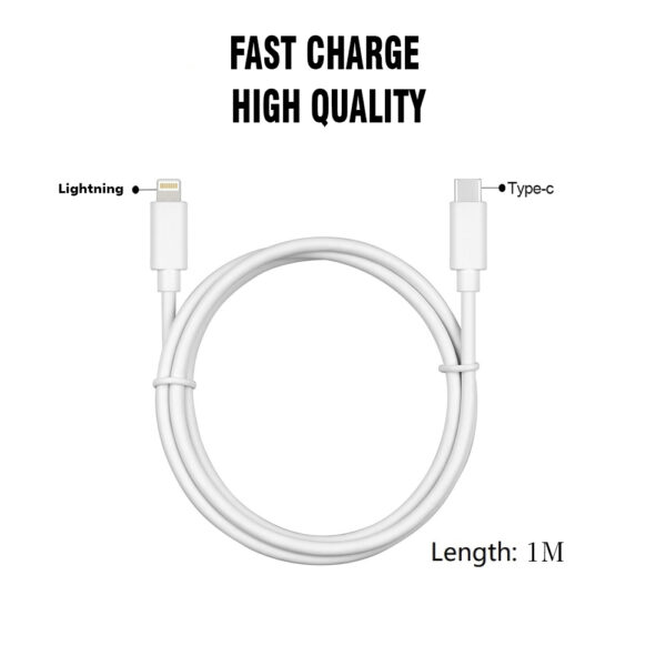 Cable Lightning a Type C 1M Igo - Imagen 3