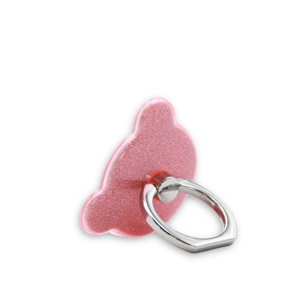 Soporte Anillo Oso Rosa Lateral