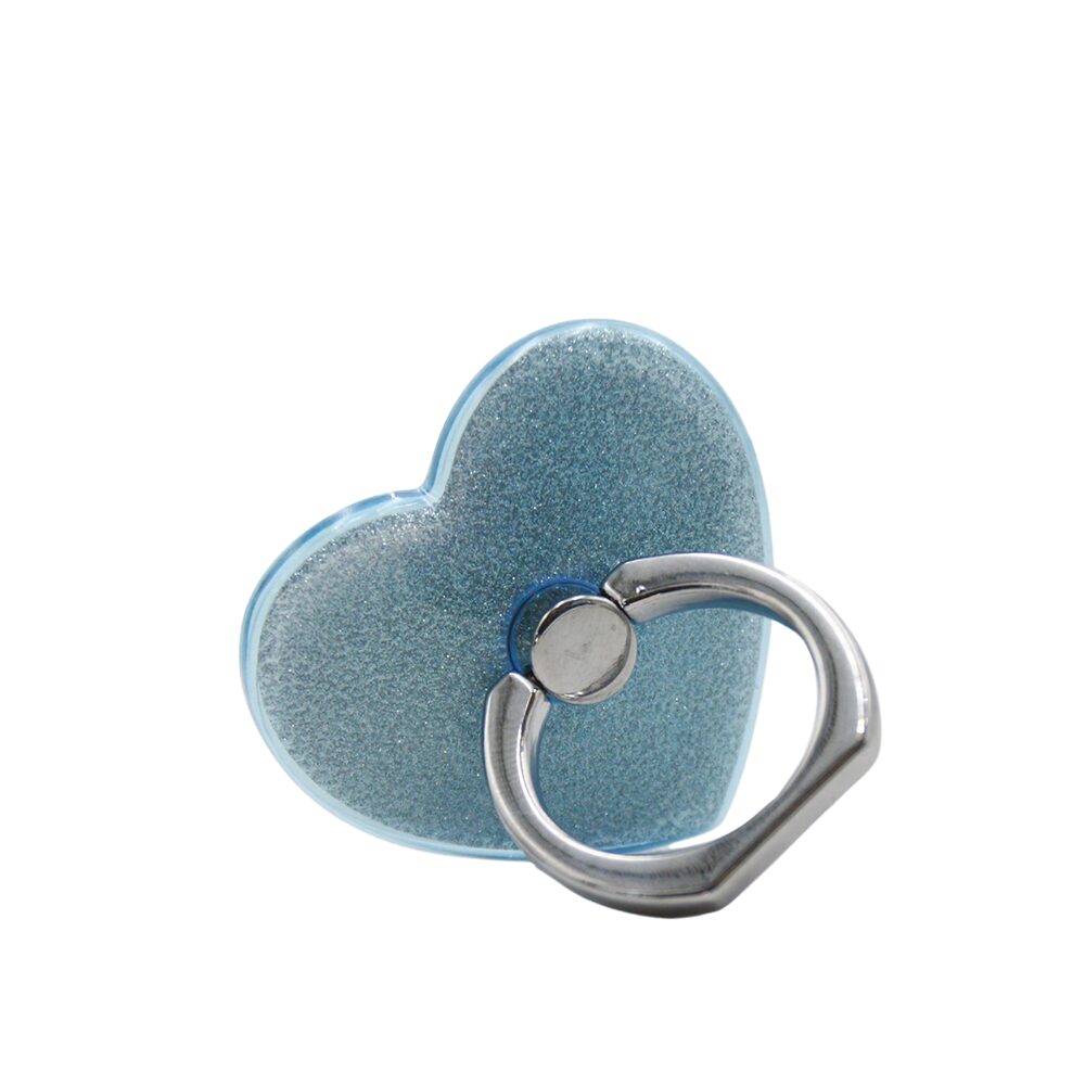 Soporte Anillo Corazon Azul Lateral
