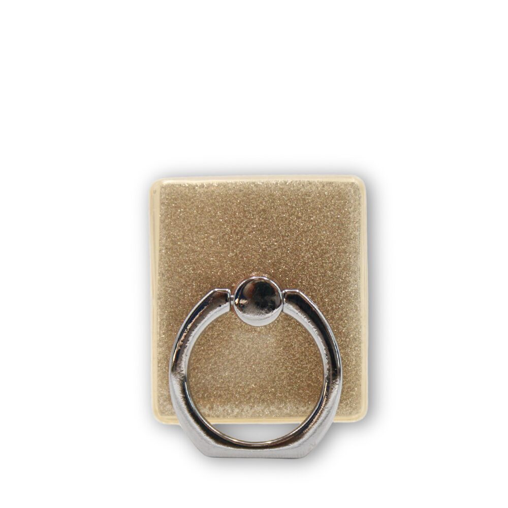 Soporte Anillo Cuadrado Dorado