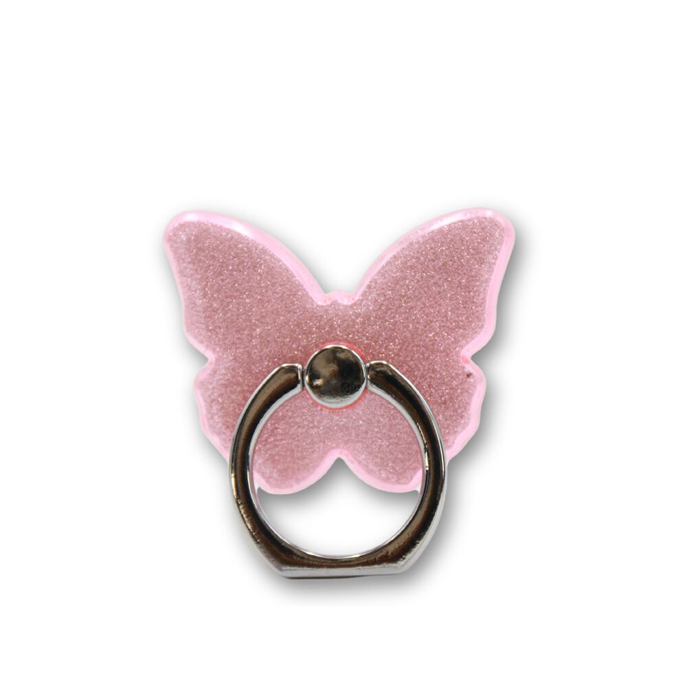 Soporte Anillo Mariposa Rosa