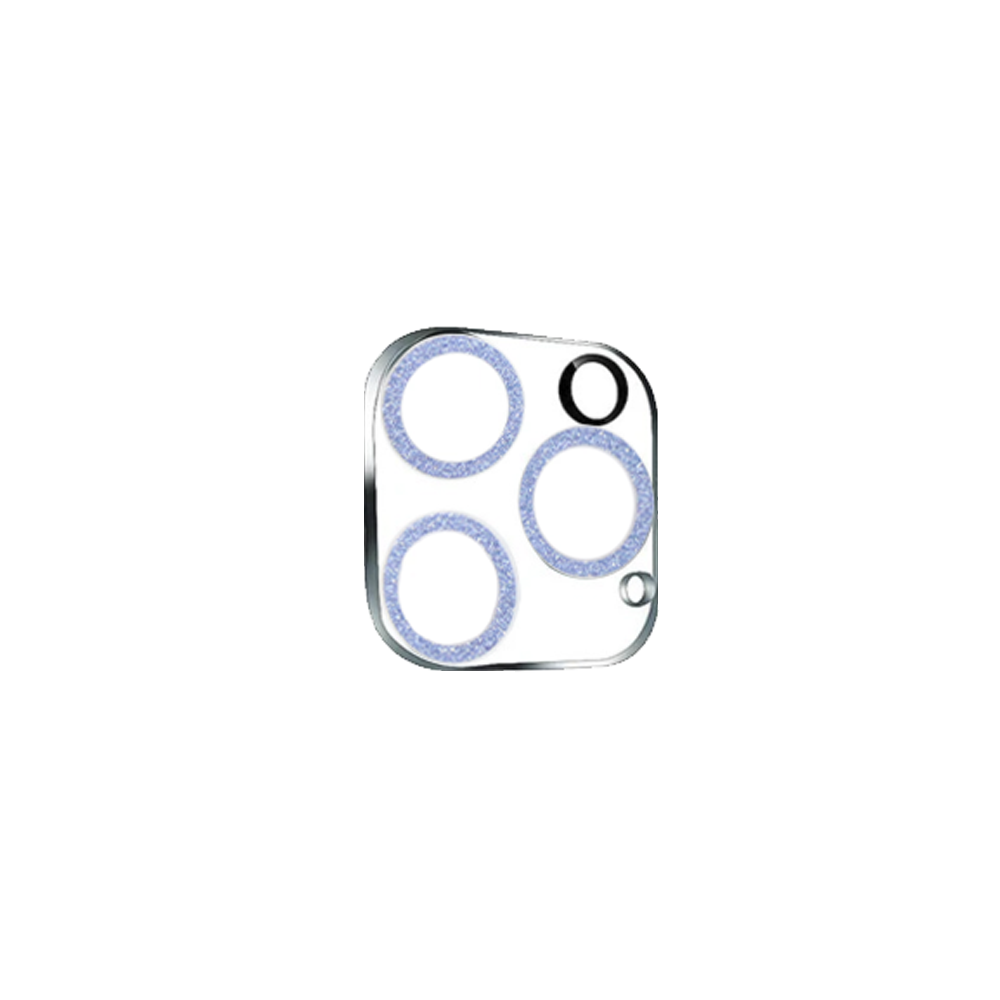 Protector Camara Purpurina iPhone 12 Pro Azul copia