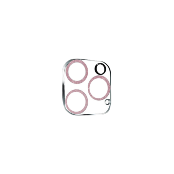 Protector Camara Purpurina iPhone 12 Pro Rosa copia