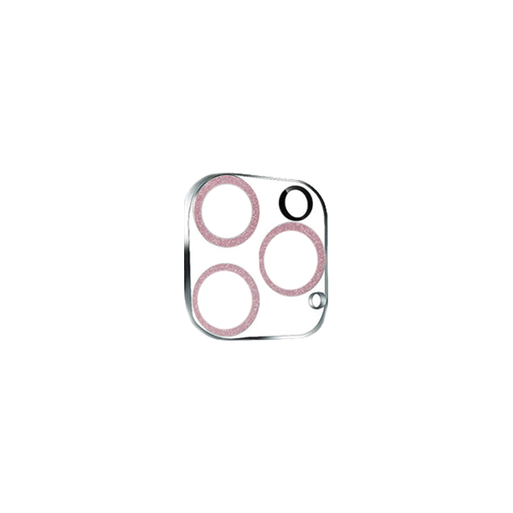 Protector Camara Purpurina iPhone 12 Pro Rosa copia