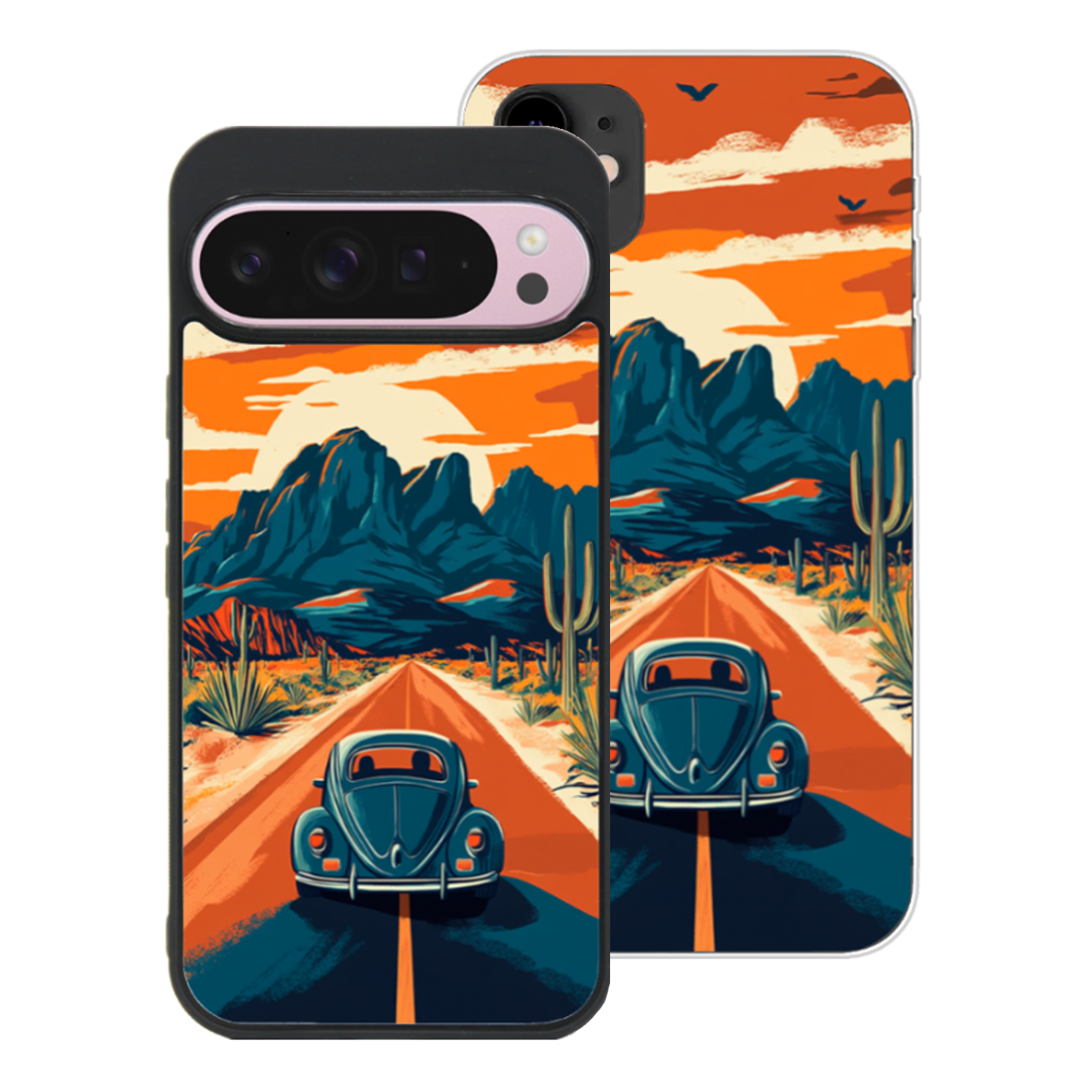 Funda Personalizada Retro Car Sunset