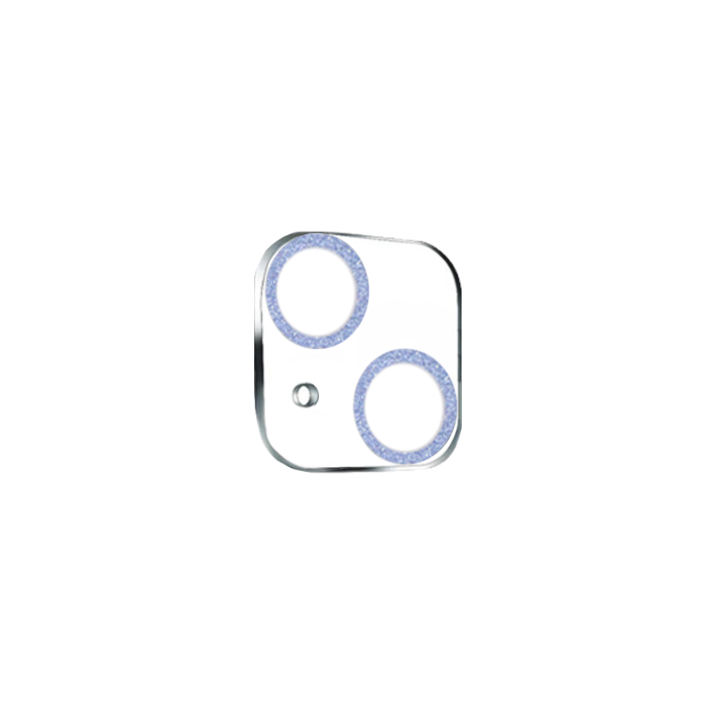 Protector Camara Purpurina iPhone 15 Azul